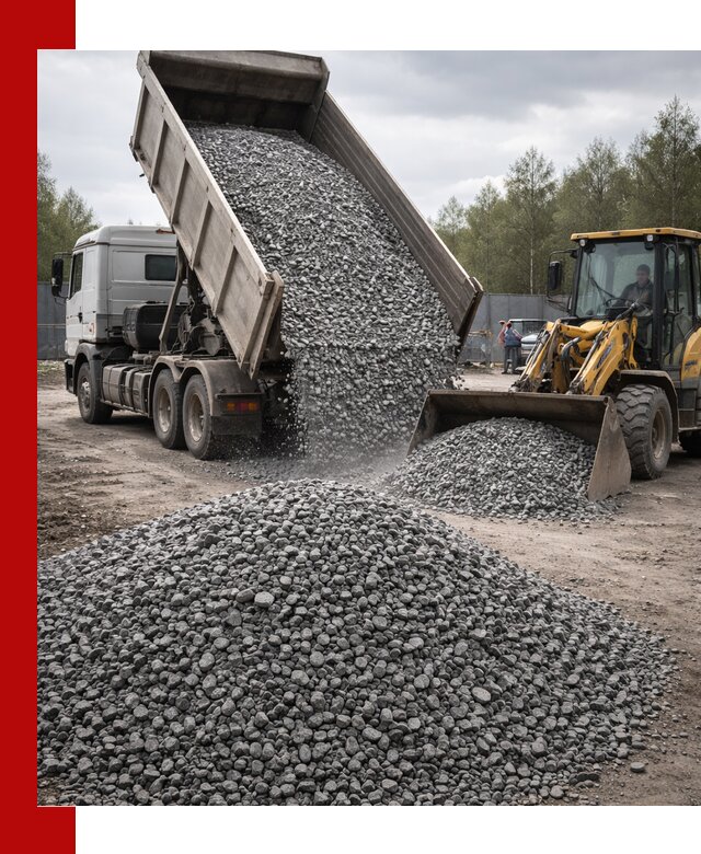 Доставка и продажа щебня гранитного в Воронеже