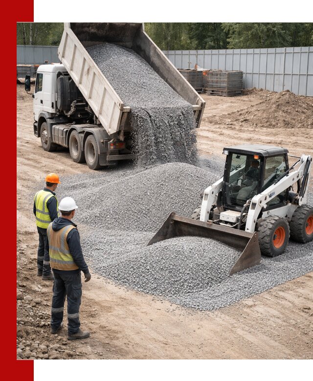 Доставка и продажа гранитного щебня фракции 0-5 в Воронеже