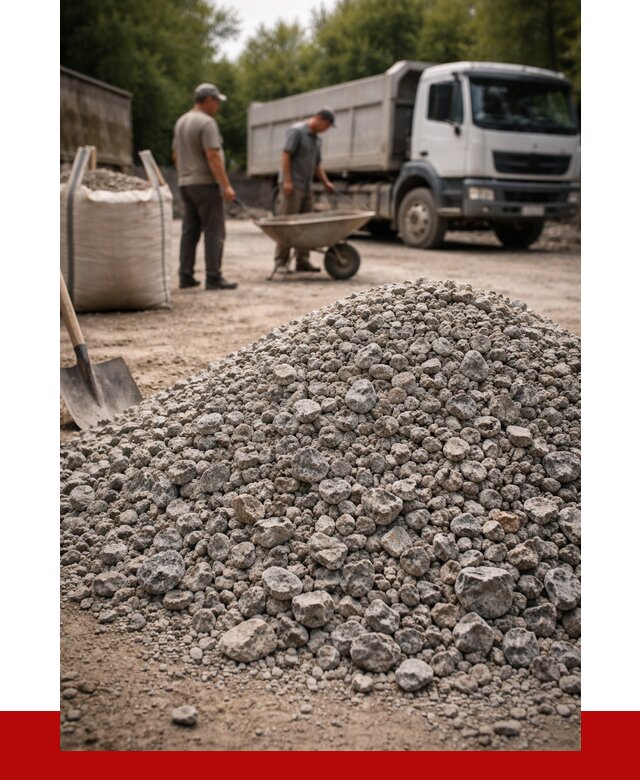 Гранитный щебень фракция 20-40 в Воронеже от 3437 руб. ПРОНЕРУДВрн