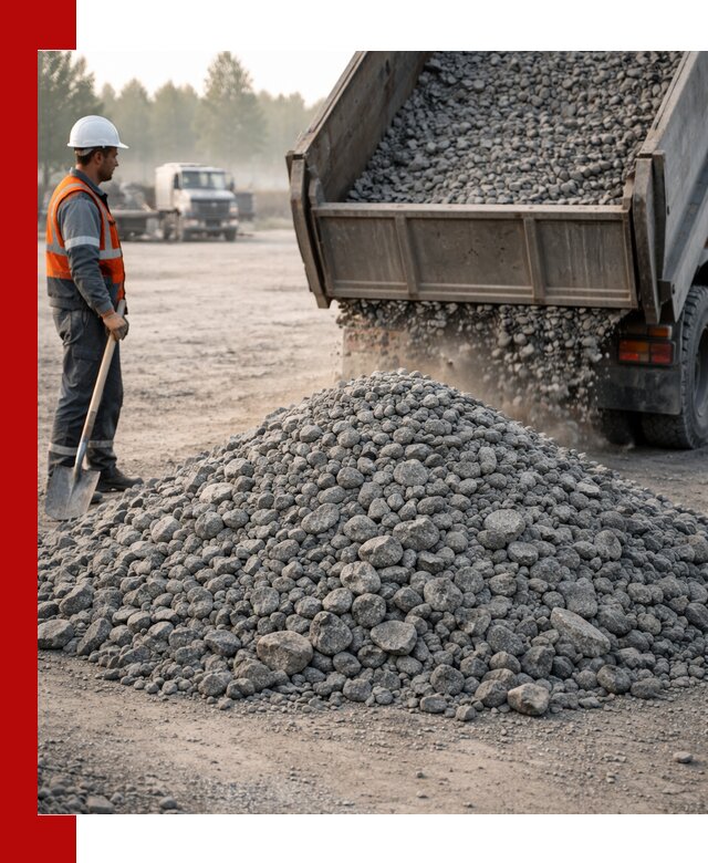 Гранитный щебень фракции 100–201 для строительства в Воронеже