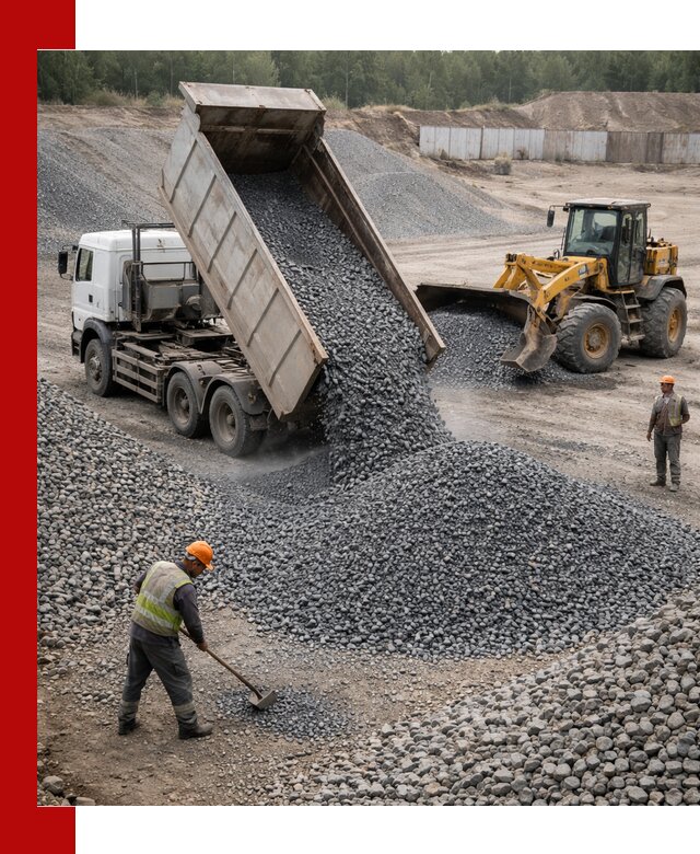 Щебень габбро-диабаз фр. 5-20 с доставкой в Воронеже