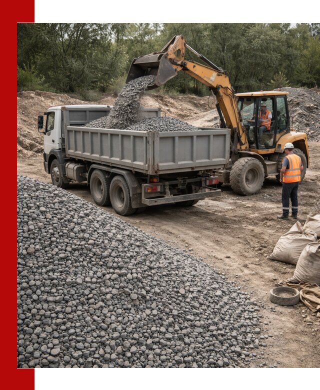 Доставка гравийного щебня в Воронеже оптом и в розницу