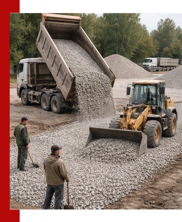 Купить гравийный щебень фракция 20-40 в Воронеже с доставкой