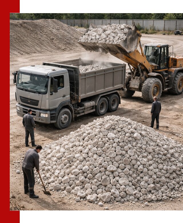 Известняковый щебень фракция 70–150 с доставкой в Воронеже