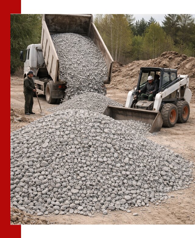 Доставка доломитового щебня в Воронеже напрямую от карьера