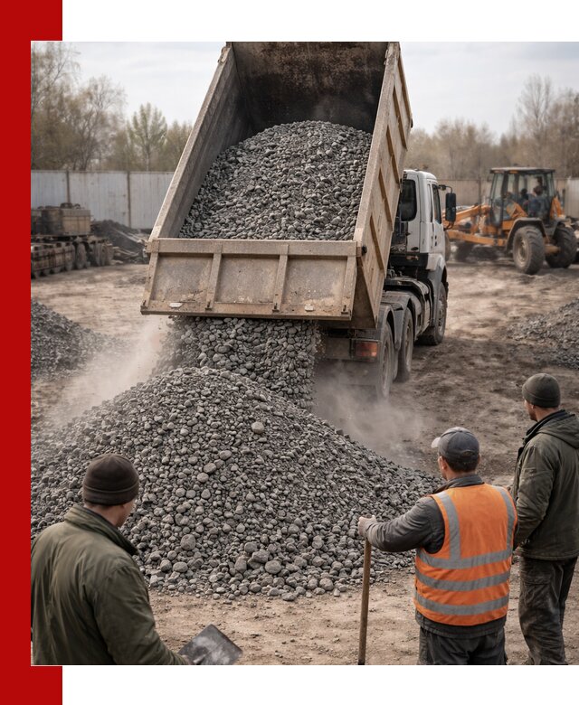 Доставка шлакового щебня в удобные сроки по выгодной цене в Воронеже