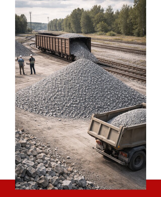 Железнодорожный щебень 20-60 в Воронеже от 1826 р. | ПРОНЕРУДВрн