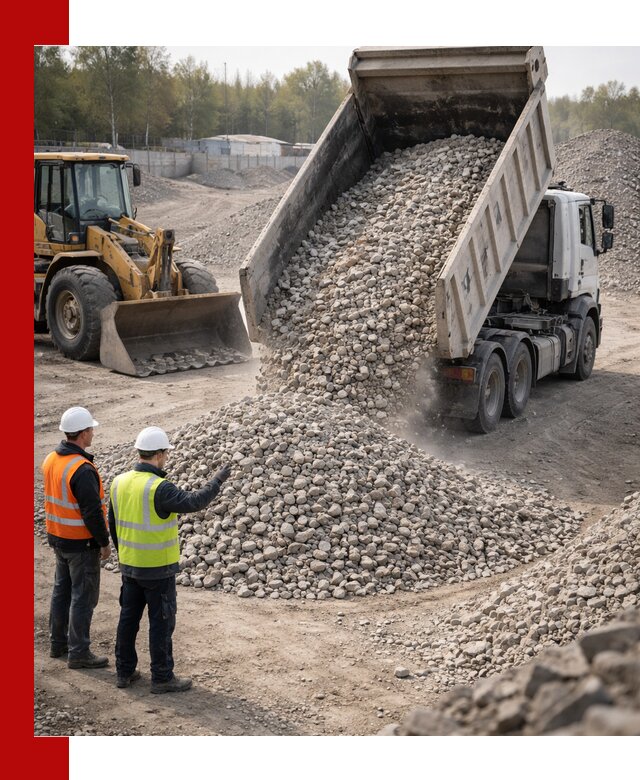 Вторичный щебень фракция 40–70 доставка в Воронеже