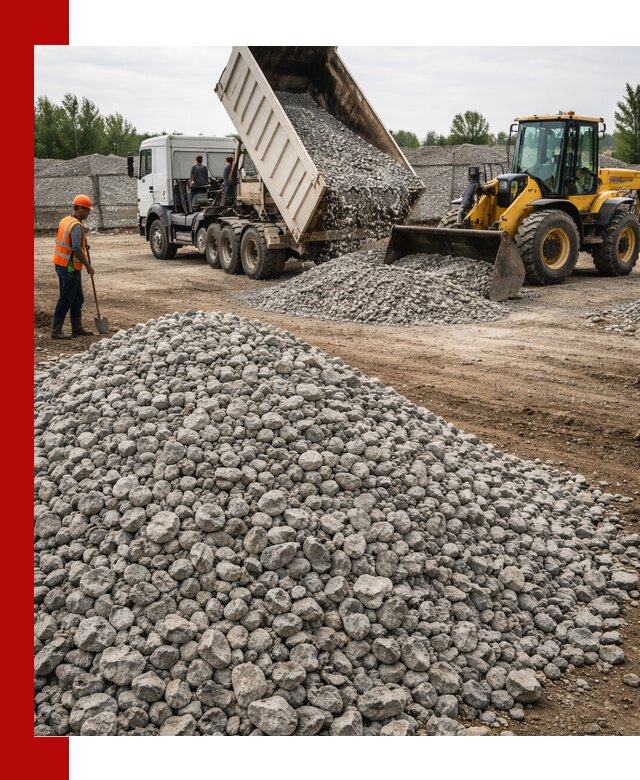 Доставка бетонного щебня фракции 40-70 в Воронеже