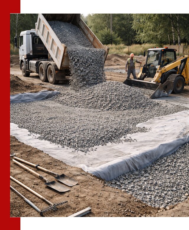 Щебень для фундамента с доставкой в Воронеже