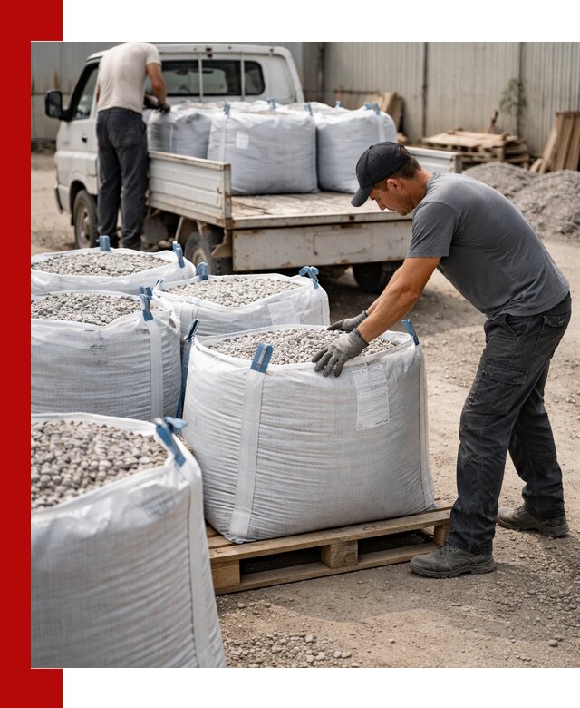 Доставка щебня в мешках по выгодным ценам в Воронеже