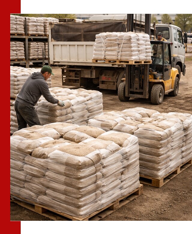 Карьерный песок в мешках с доставкой в Воронеже