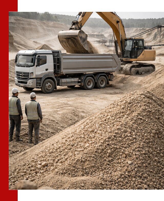 Карьерный крупнозернистый песок с доставкой в Воронеже