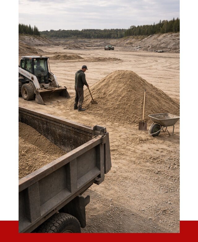 Карьерный песок среднезернистый в Воронеже, от 2363 р. ПРОНЕРУДВрн