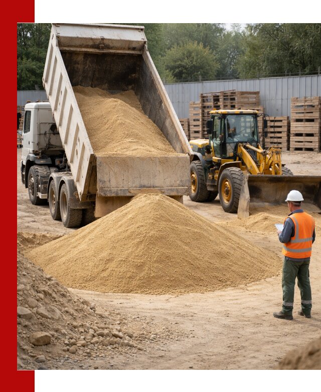 Доставка карьерного мелкозернистого песка в Воронеже