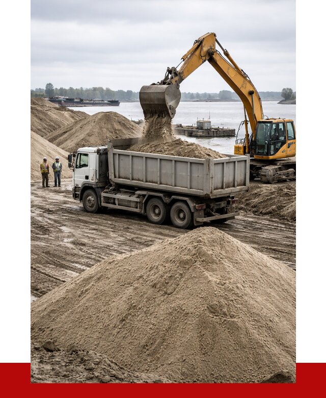 Купить речной песок навалом в Воронеже от 1933 р., ПРОНЕРУДВрн
