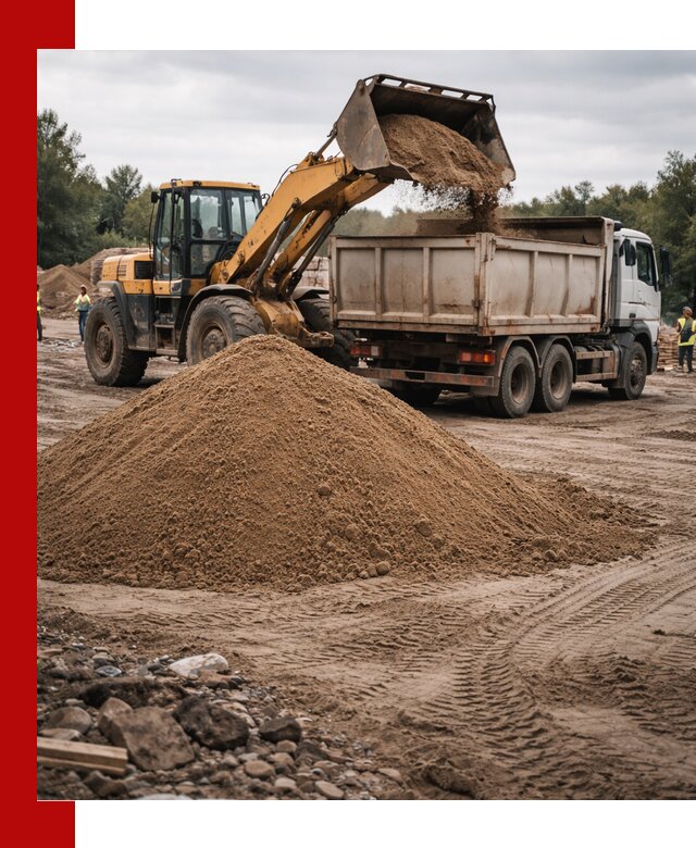 Доставка речного песка навалом в Воронеже быстро и выгодно