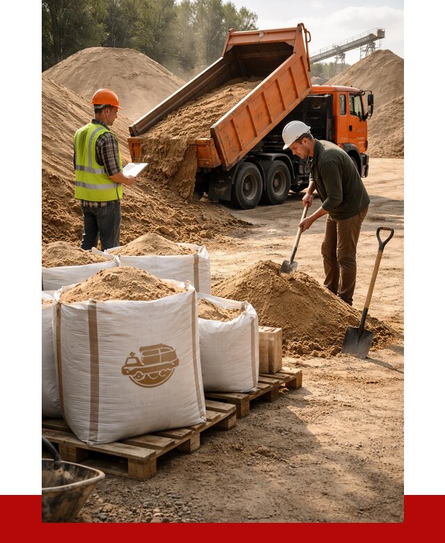 Строительный песок в Воронеже от 2363 р. с доставкой, ПРОНЕРУДВрн