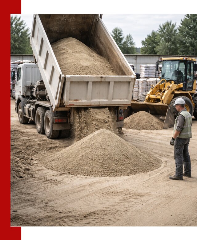 Поставка и доставка песка для бетона в Воронеже
