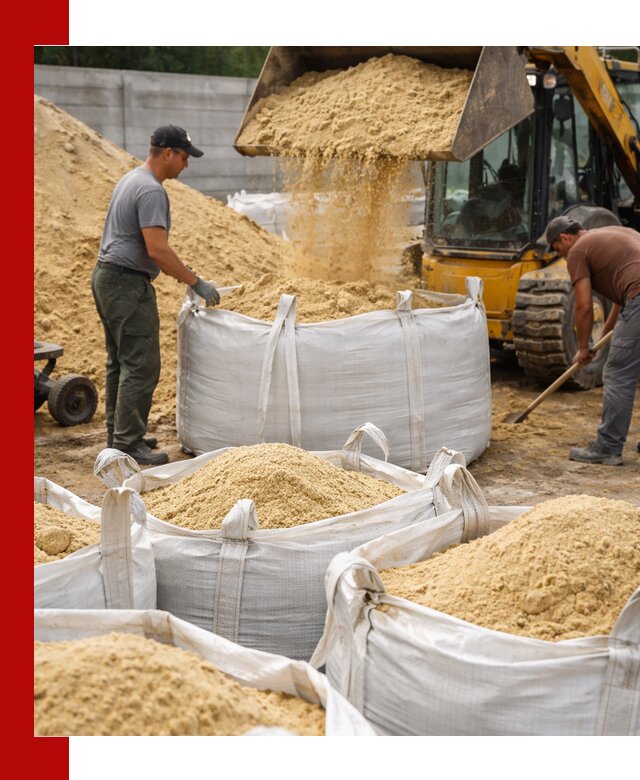 Поставка качественного песка для кладки в Воронеже