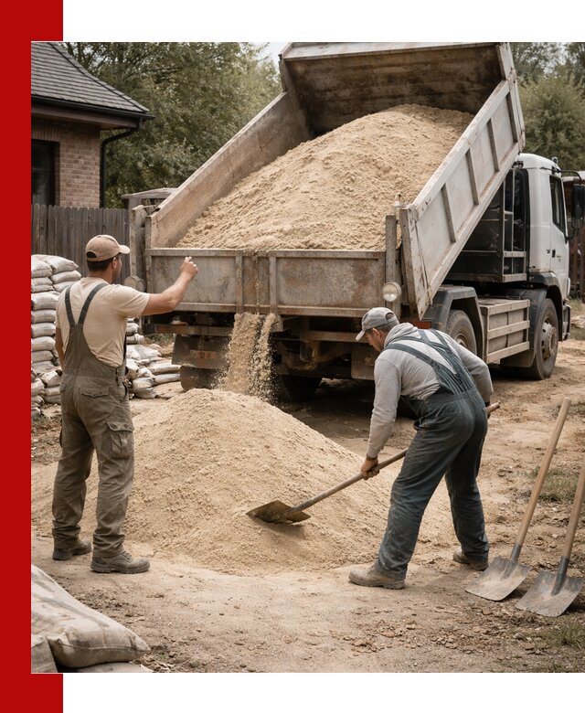 Песок для штукатурки с доставкой в Воронеже качественный и чистый