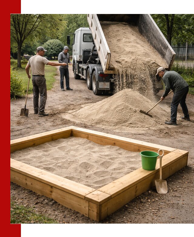 Песок для песочницы с доставкой в Воронеже недорого и чистый