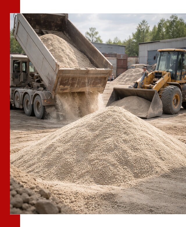 Кварцевый песок с доставкой в Воронеже для строительных работ