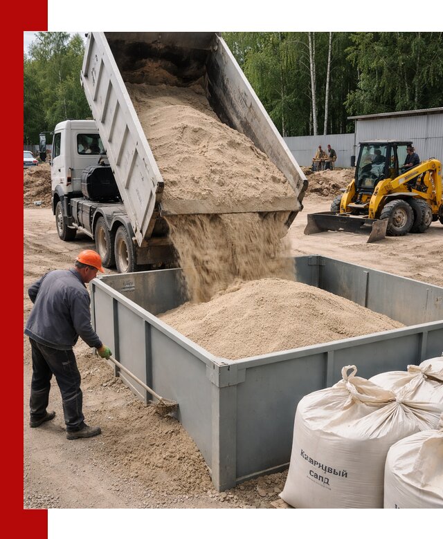 Кварцевый песок для фильтра в Воронеже — доставка и качество