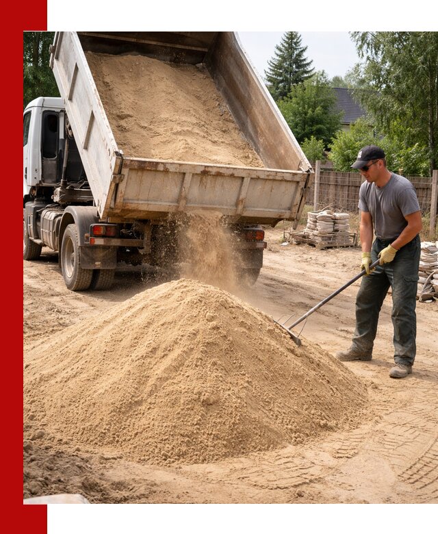 Доставка сухого песка самосвалами в Воронеже
