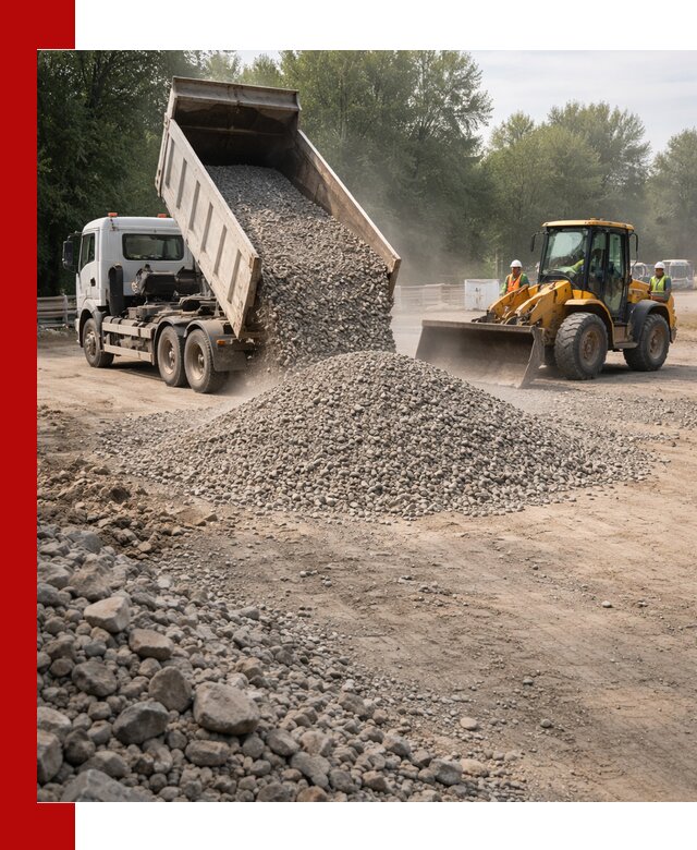 Гравий фракция 5–20 доставка в Воронеже оптом и в розницу