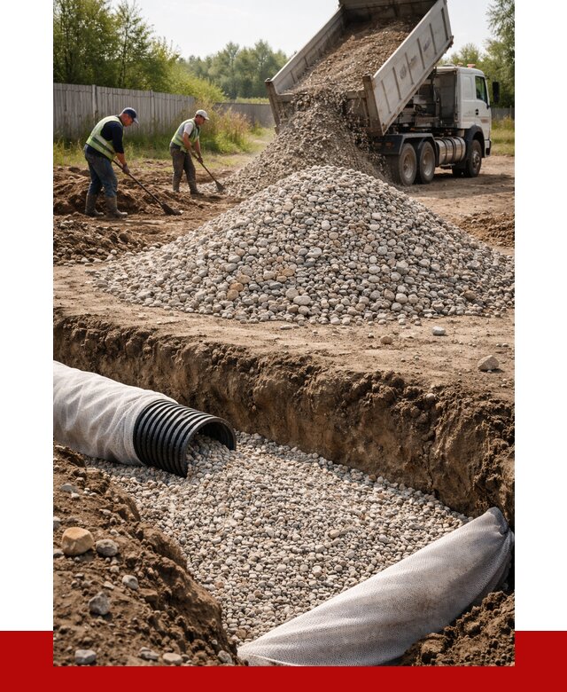 Гравий для дренажа в Воронеже от 2363 р., доставка ПРОНЕРУДВрн