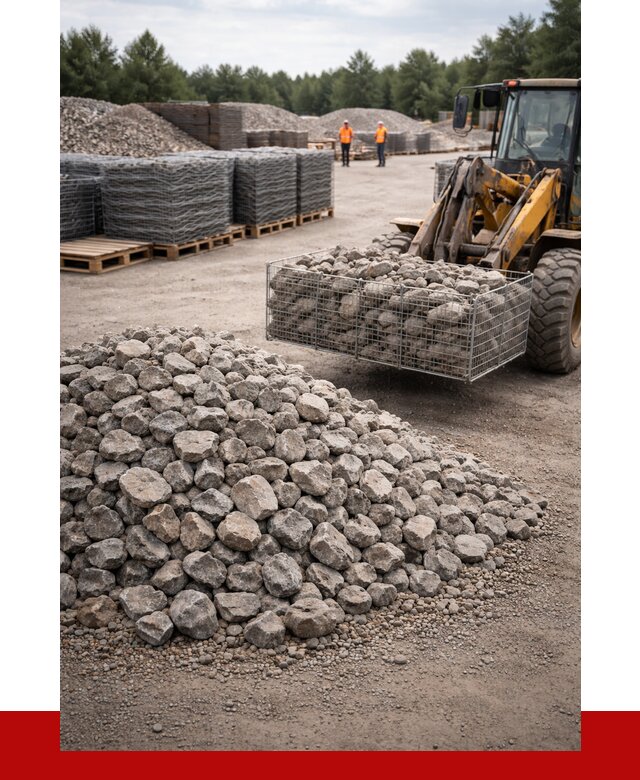 Камень для габионов фракция 70-150 в Воронеже от 4511 р. | ПРОНЕРУДВрн