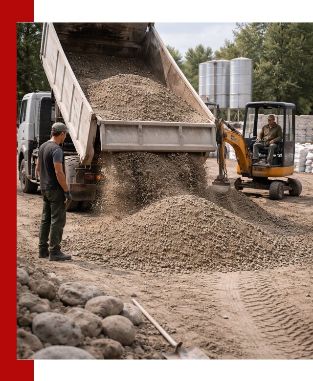 Доставка ПГС С3 в Воронеже самосвалами и миксерами
