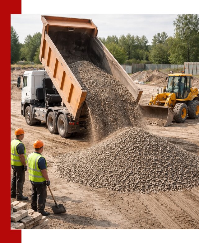 Доставка щебёночно-песчаной смеси ЩПС С7 в Воронеже