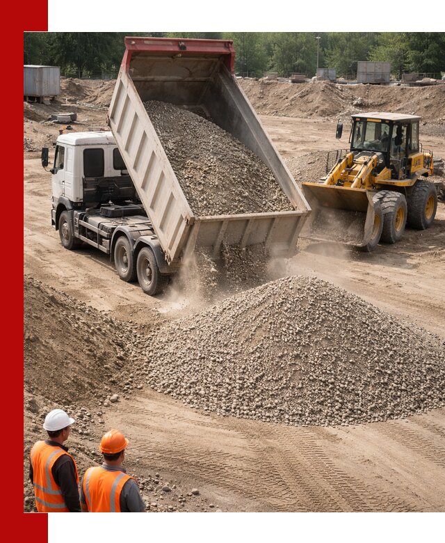 Щебень с песком (ЩГПС С2) с доставкой в Воронеже