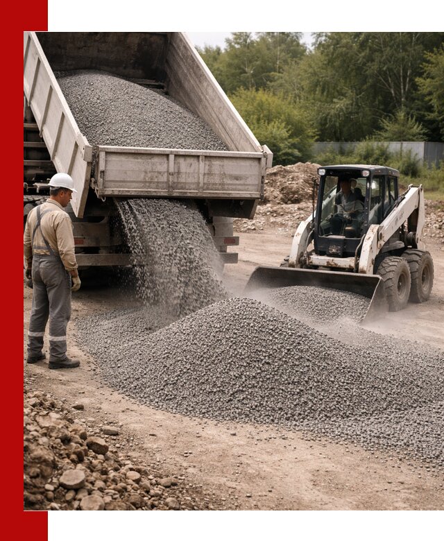 Доставка гравийного отсева 0-5 в Воронеже оптом и в розницу