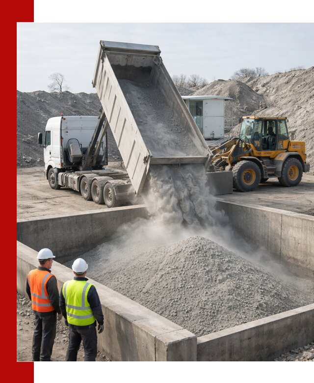 Доставка цемента навалом в Воронеже крупными партиями