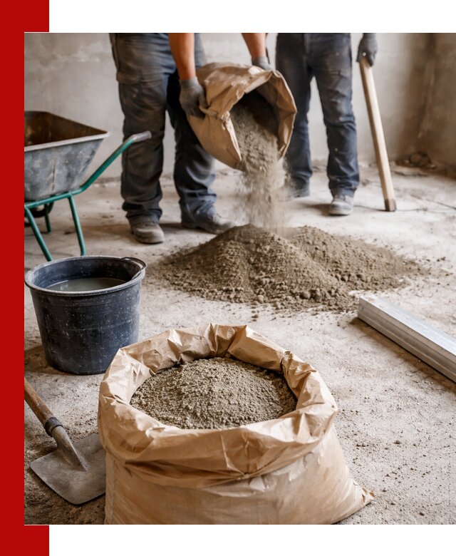 Доставка сухой смеси для стяжки в Воронеже