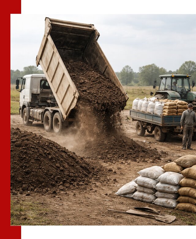 Доставка грунта и удобрений оптом в Воронеже для сельхоз и строительства