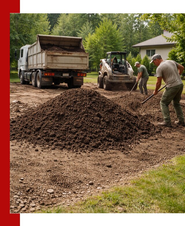 Доставка и укладка грунта для газона в Воронеже