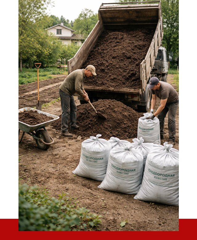Плодородная смесь в Воронеже от 4511 р./куб с доставкой | ПРОНЕРУДВрн