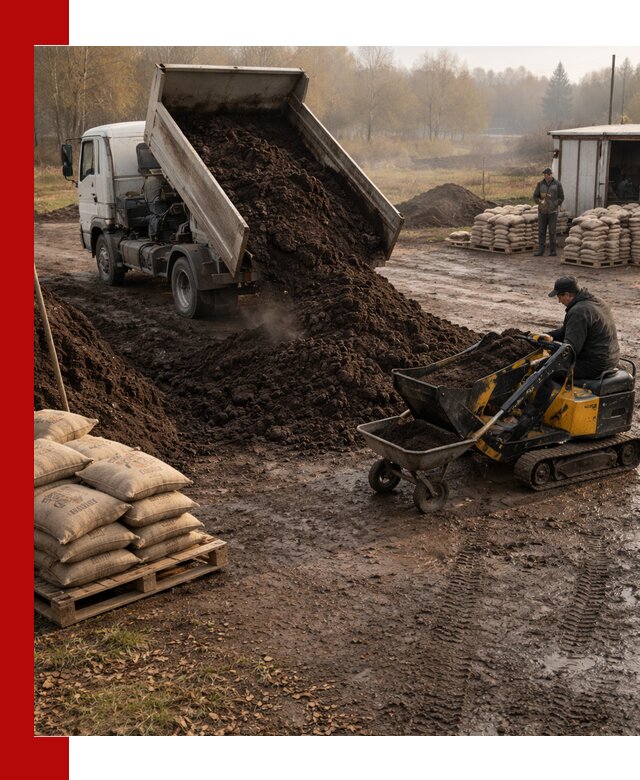 Кислый торф в доставке по выгодным ценам в Воронеже