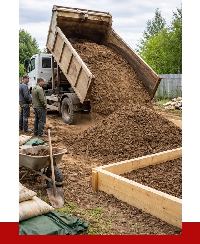 Торфо песчаная смесь в Воронеже с доставкой от 1987 р. | ПРОНЕРУДВрн