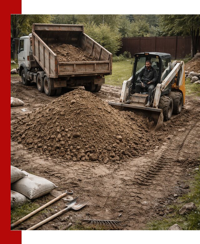 Суглинок для планировки участков в Воронеже с доставкой и выгрузкой