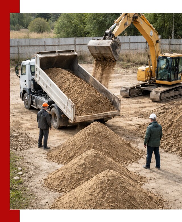 Доставка супеси вагонными и автопартиями в Воронеже