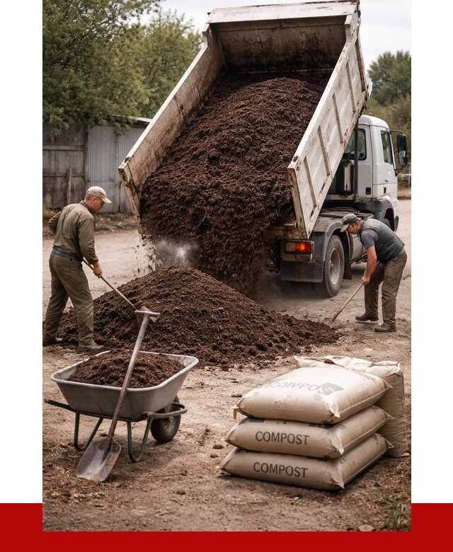 Купить компост в Воронеже от 4511 р. за куб с доставкой | ПРОНЕРУДВрн
