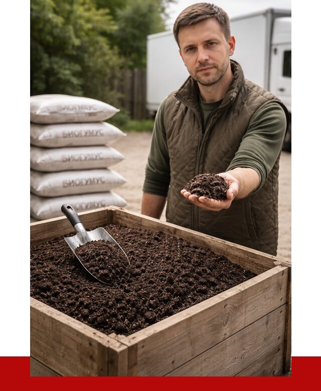 Купить биогумус в Воронеже с доставкой от 9130 р. за куб | ПРОНЕРУДВрн