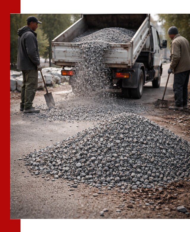 Гранитная крошка для посыпки дорог и тротуаров в Воронеже