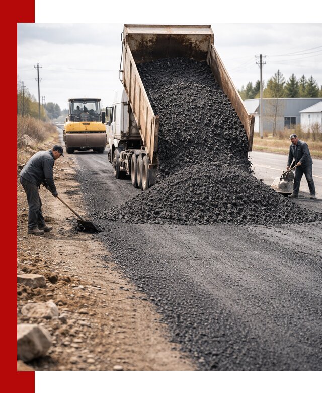 Асфальтовая крошка для дорог в Воронеже — поставка и доставка