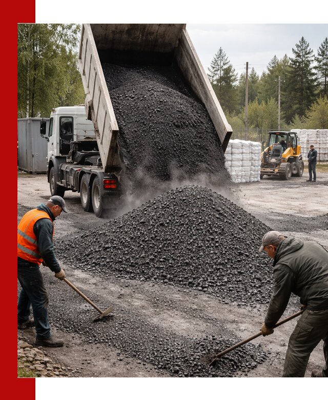 Доставка и продажа асфальтного гранулята в Воронеже